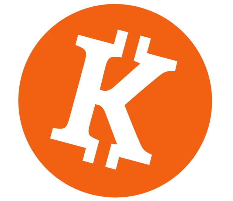 Karlcoin Logo orangeBit 768x663